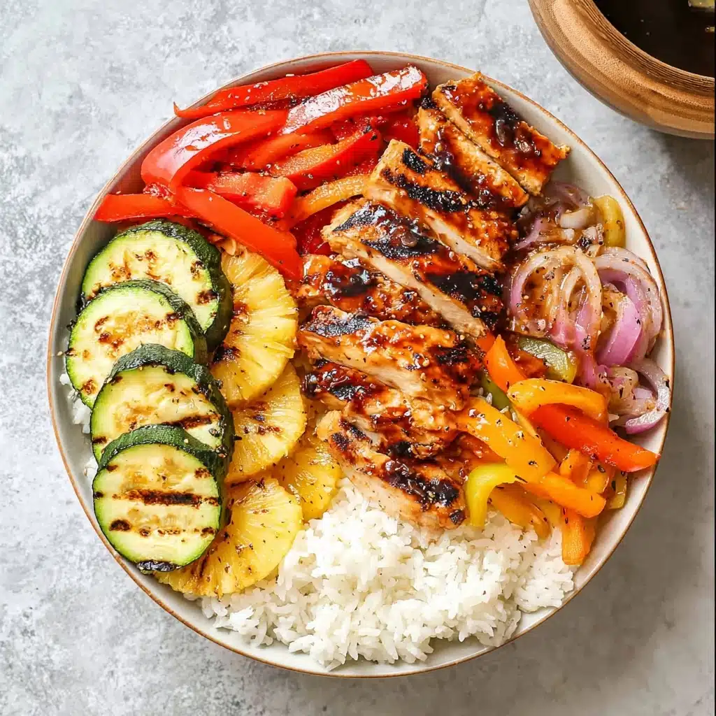 Grilled Hawaiian Chicken Teriyaki Bowls Recipe - Recipe Image