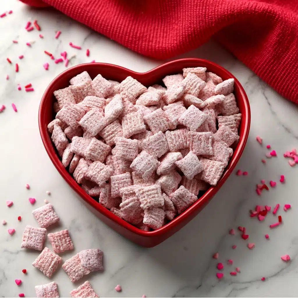 Strawberry Muddy Buddies (Puppy Chow) Recipe - Recipe Image