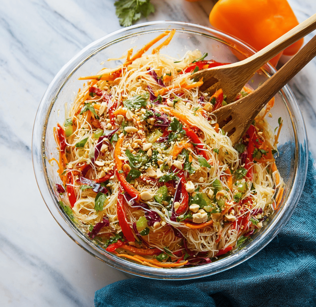 Spring Roll Salad with Spicy Ginger Dressing Recipe