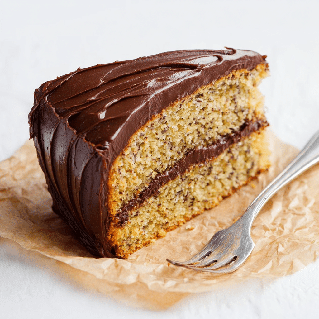 Banana Cake with Nutella Frosting Recipe - Recipe Image