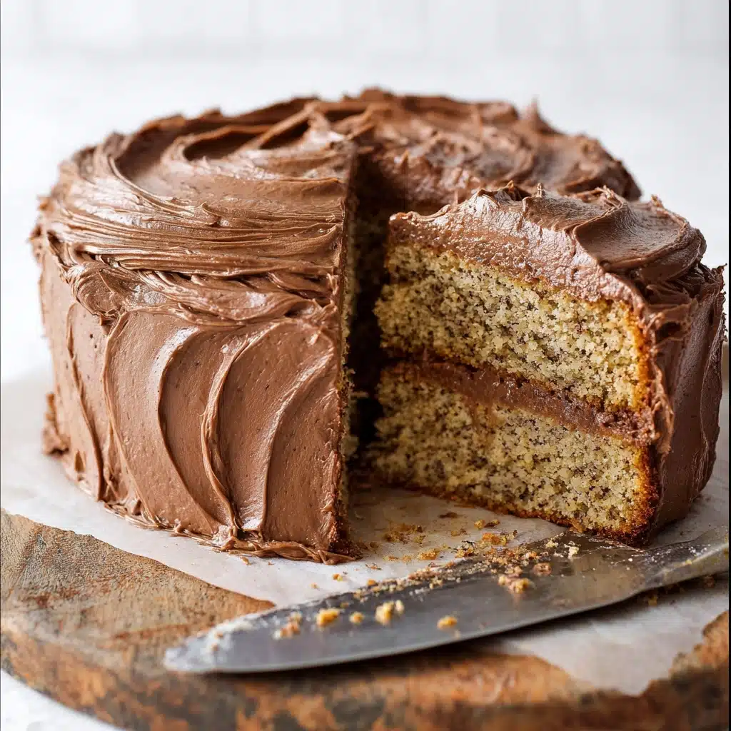 Banana Cake with Nutella Frosting Recipe - Recipe Image