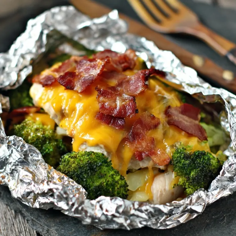 Chicken Bacon Ranch Foil Packets Recipe