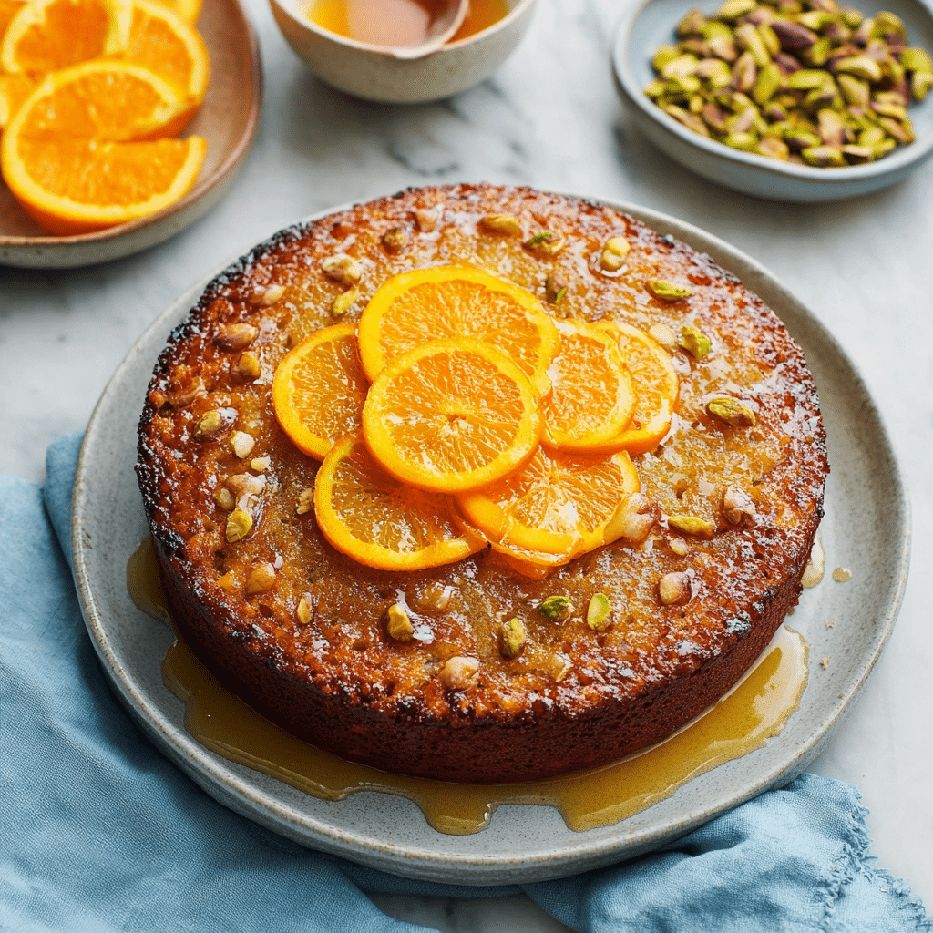 Orange, Pistachio & Almond Cake Recipe - Recipe Image