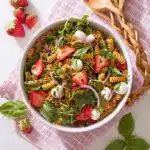 Strawberry Caprese Pasta Salad Recipe