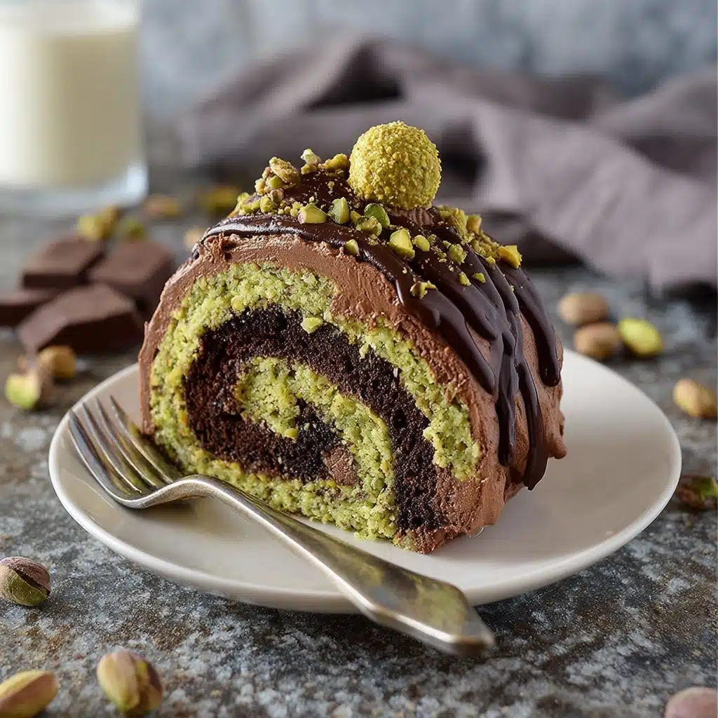 Dubai Chocolate Roll Cake Recipe