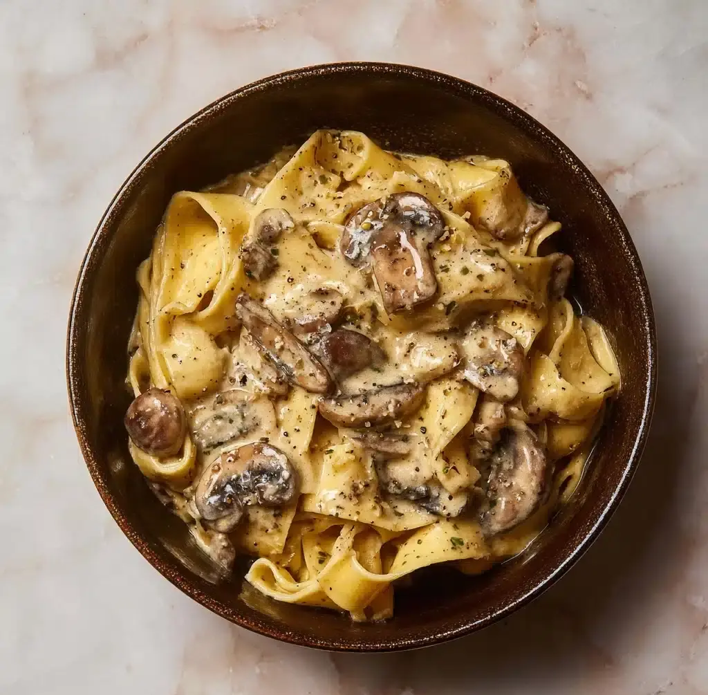 Gorgonzola Truffle Cream Sauce with Mushrooms Recipe