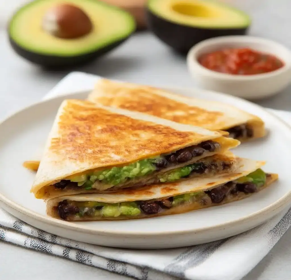 Mini Fold-Over Avocado Quesadilla Pockets Recipe