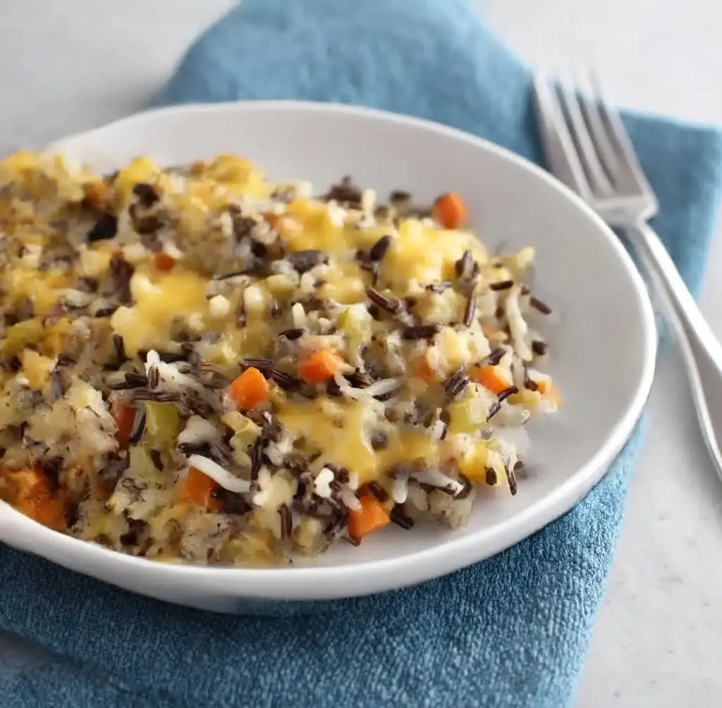 Cheesy Chicken and Wild Rice Casserole Recipe