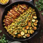Garlic Butter Chicken with Zucchini and Corn Recipe