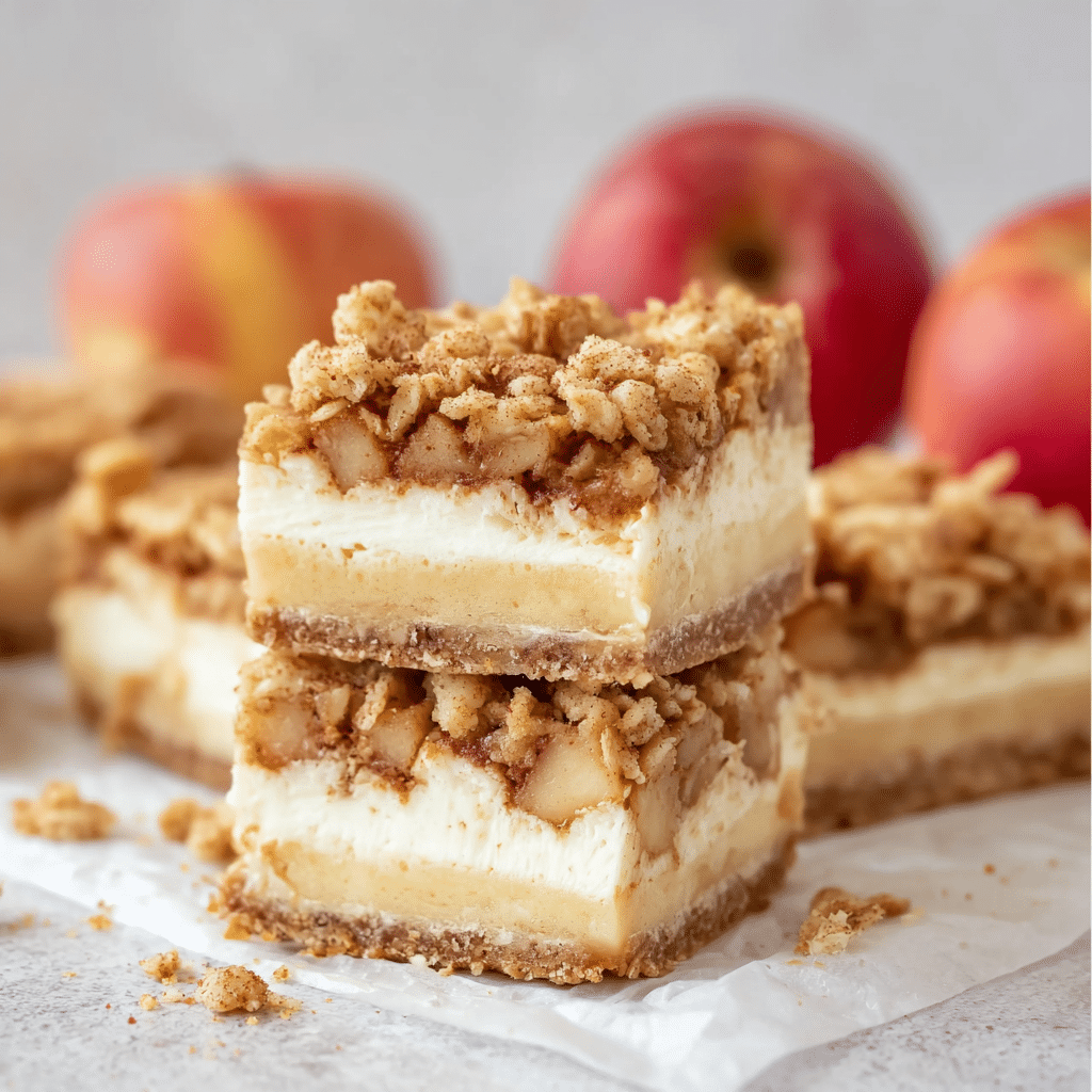 Apple Cheesecake Bars Recipe - Recipe Image