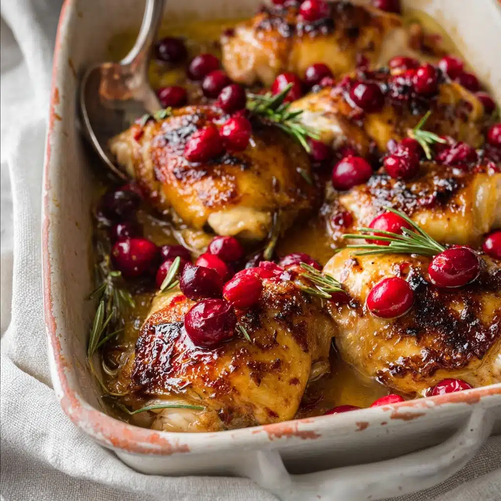 One-Pan Cranberry Rosemary Chicken Recipe