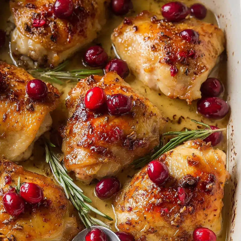 One-Pan Cranberry Rosemary Chicken Recipe - Recipe Image