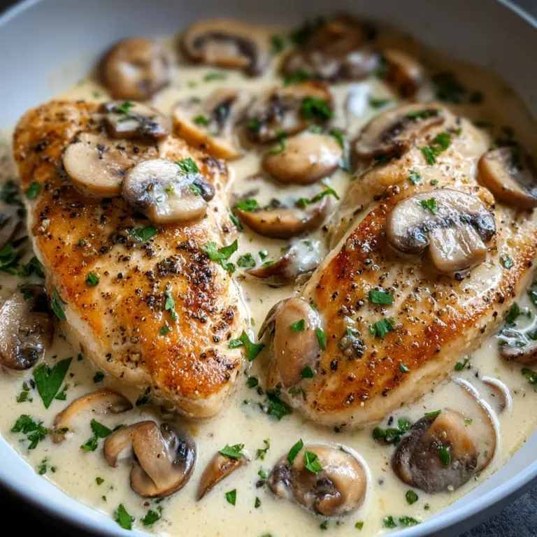 Creamy Mushroom Chicken Recipe