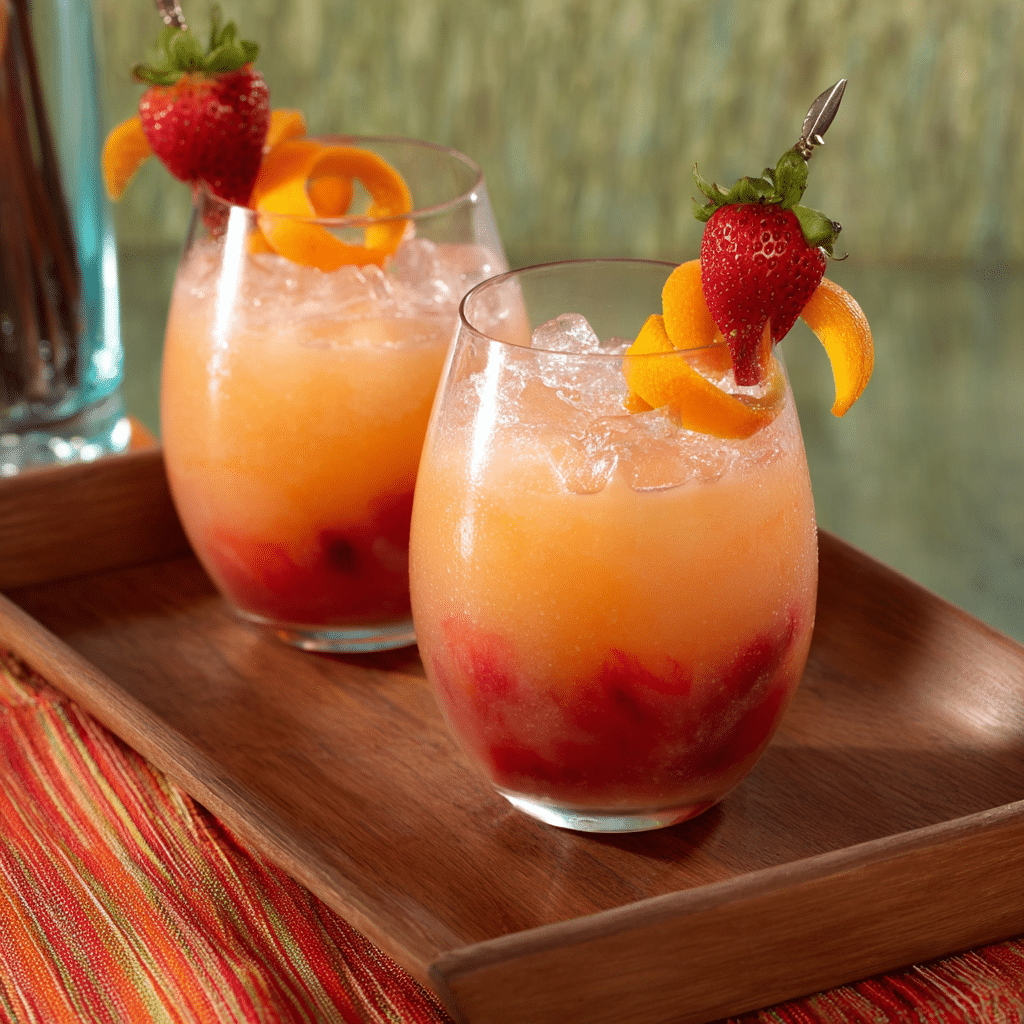 Florida Citrus Strawberry Iced Green Tea Recipe - Recipe Image