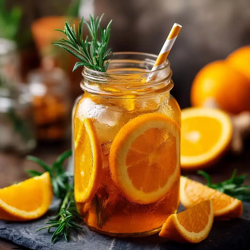 Orange Rosemary Iced Tea Recipe - Recipe Image