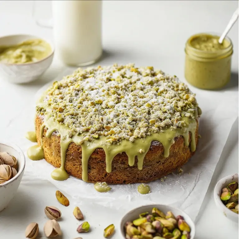Vegan Pistachio Coffee Cake Recipe