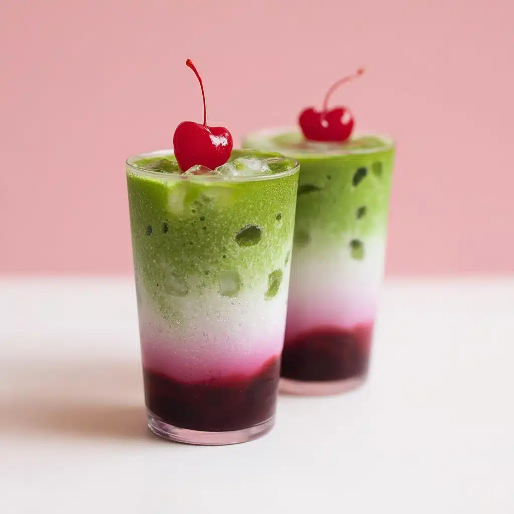Cherry Vanilla Matcha Latte Recipe