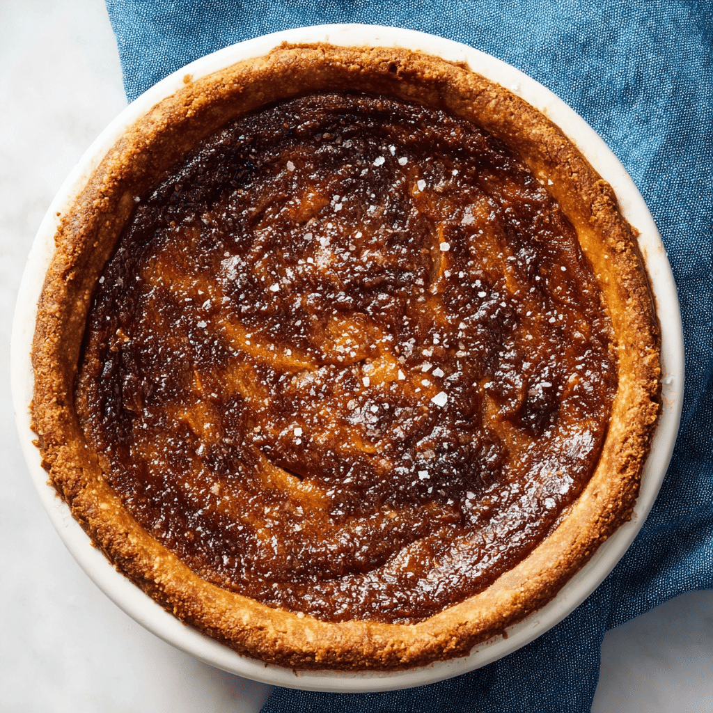 Salted Sticky Toffee Pudding Pumpkin Pie Recipe - Recipe Image