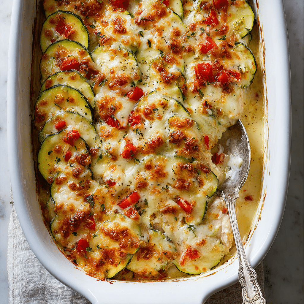 Mediterranean Chicken Zucchini Bake Recipe - Recipe Image