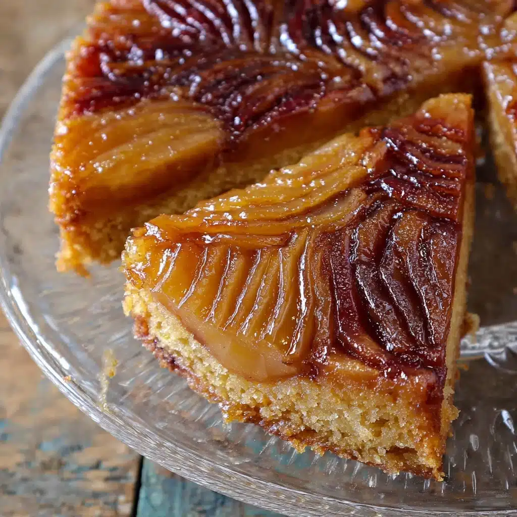 Pear Upside Down Cake Recipe - Recipe Image