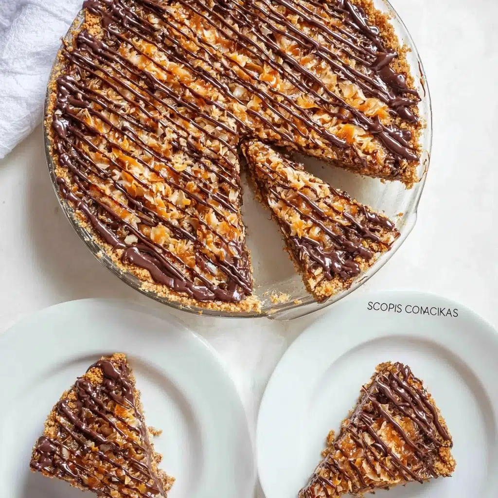 Samoas Cookie Pie Recipe - Recipe Image
