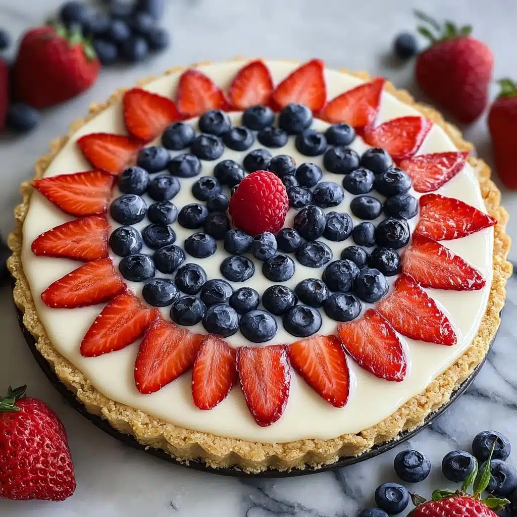 4th of July Fruit Pizza Recipe - Recipe Image