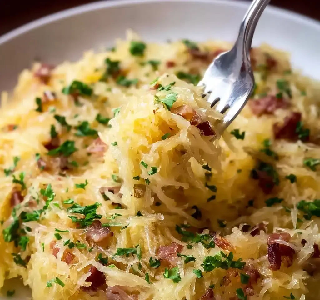 Spaghetti Squash Carbonara Recipe
