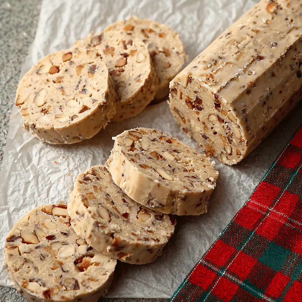 Nana's 3-Ingredient Pecan Log Recipe - Recipe Image