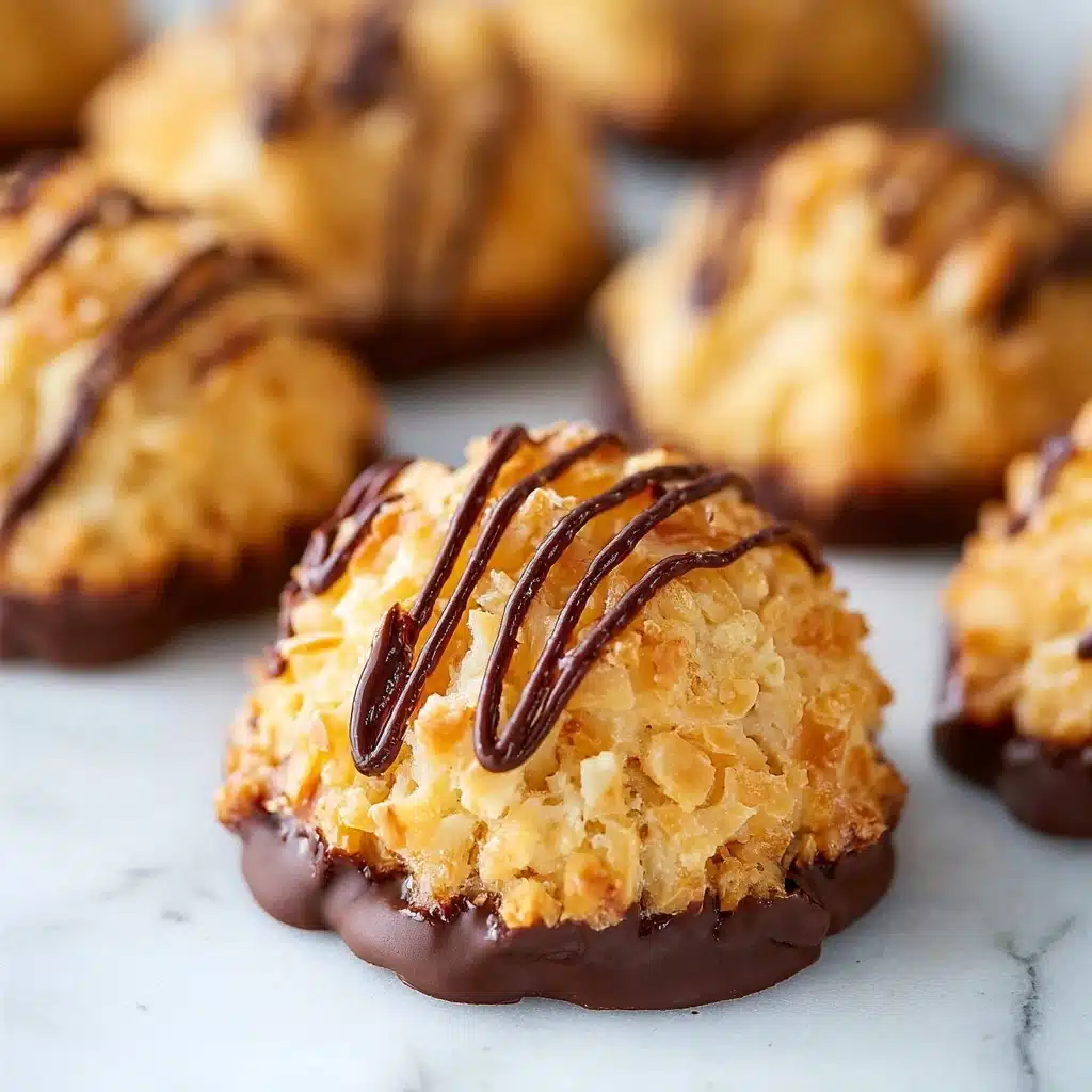 No Bake Salted Caramel Coconut Macaroons Recipe - Recipe Image