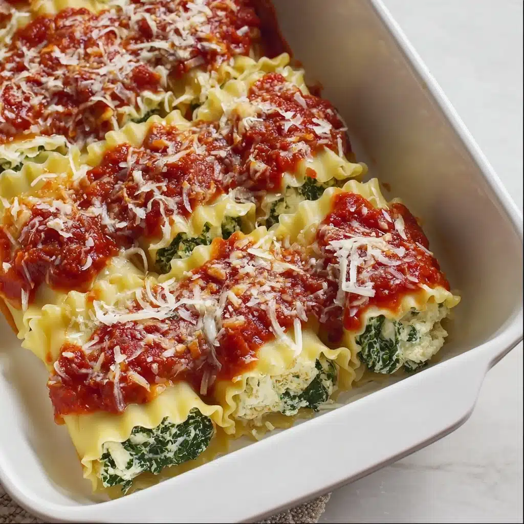 Spinach Lasagna Roll-Ups Recipe - Recipe Image