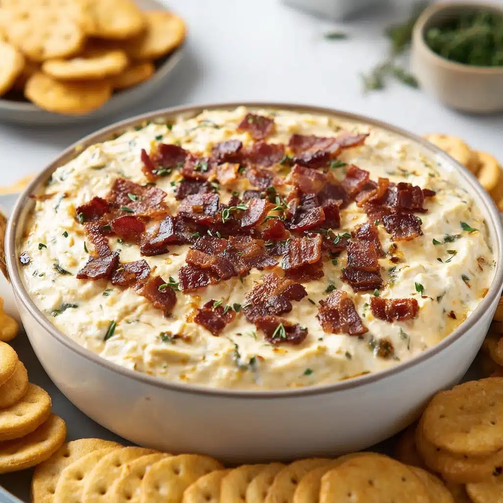 Hot Smoked Gouda Bacon Dip Recipe - Recipe Image