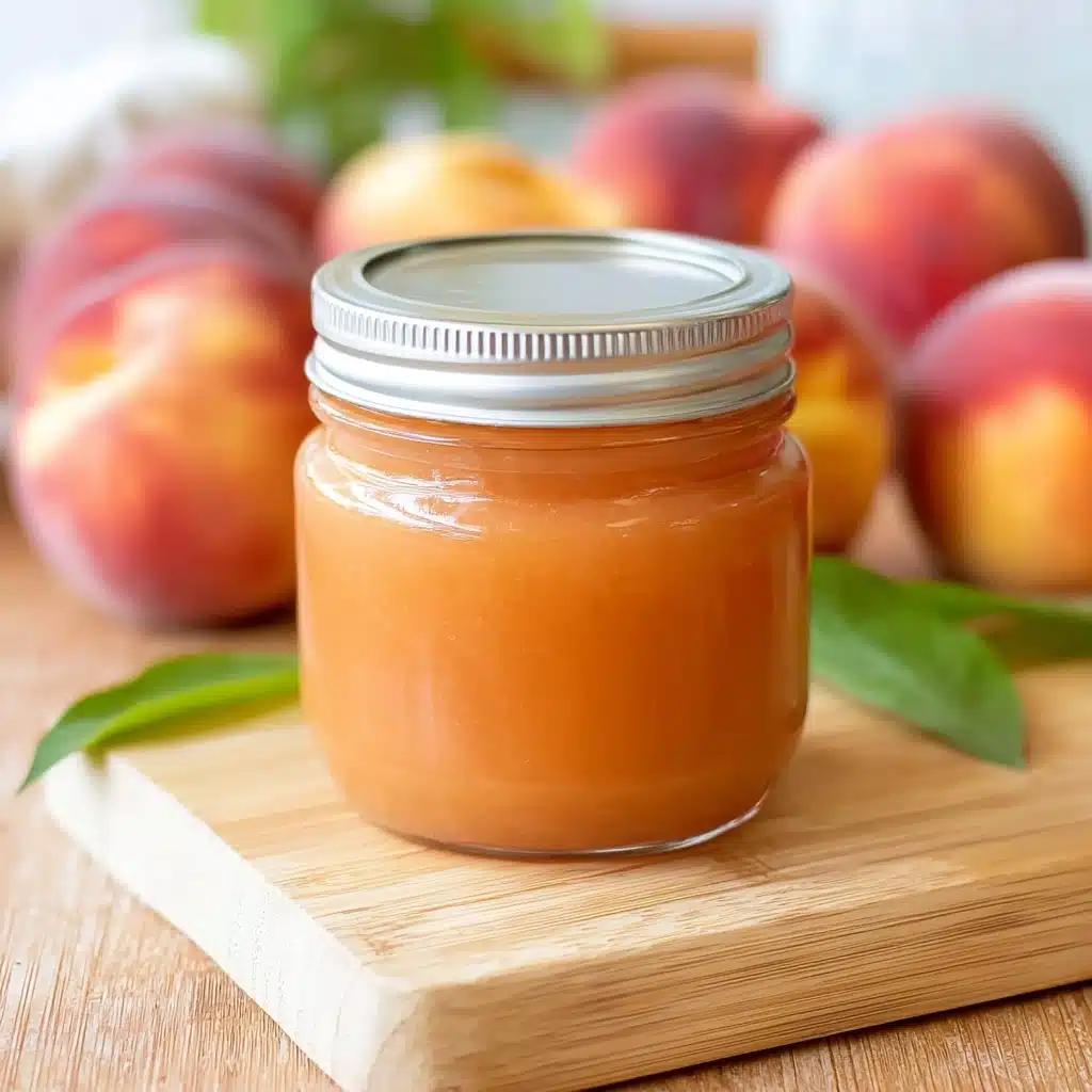 Peach Basil Syrup Recipe - Recipe Image