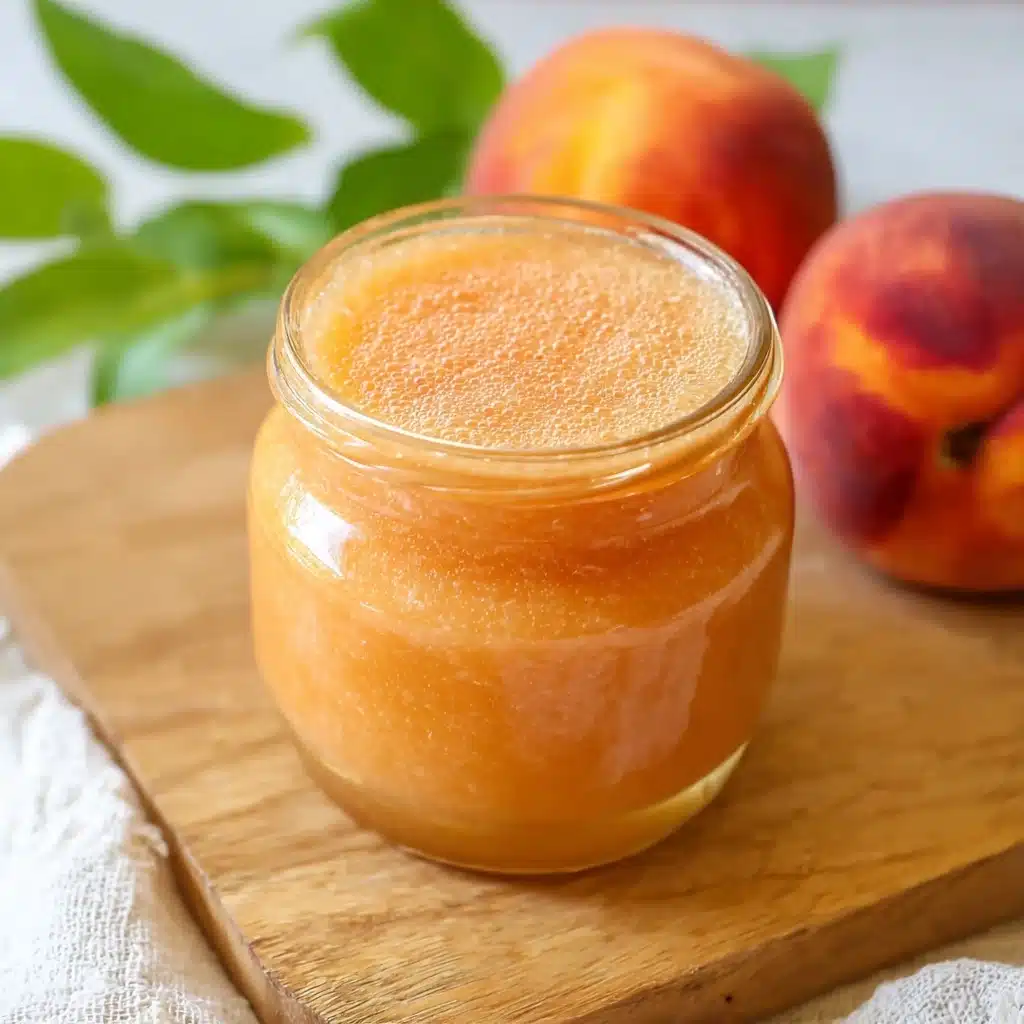Peach Basil Syrup Recipe - Recipe Image