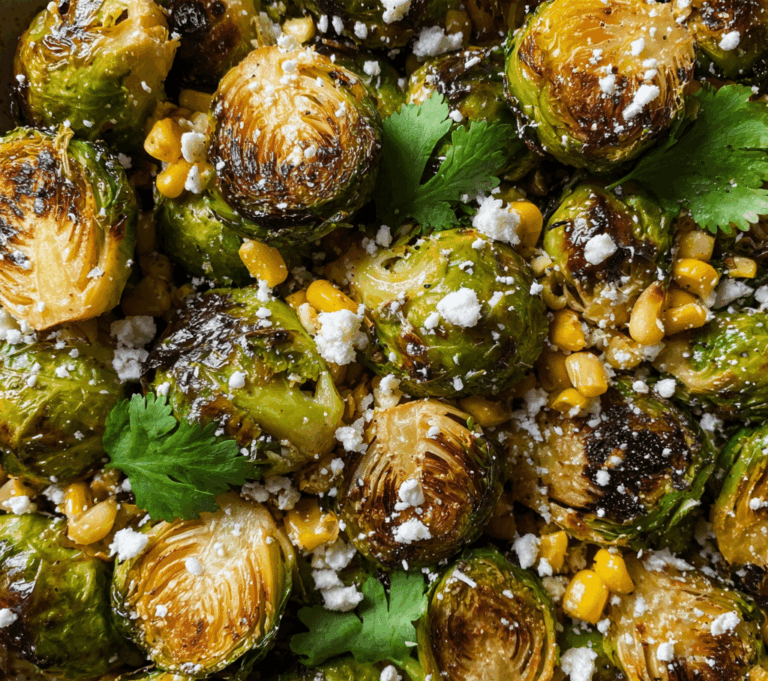 Street Corn Brussels Sprouts Recipe