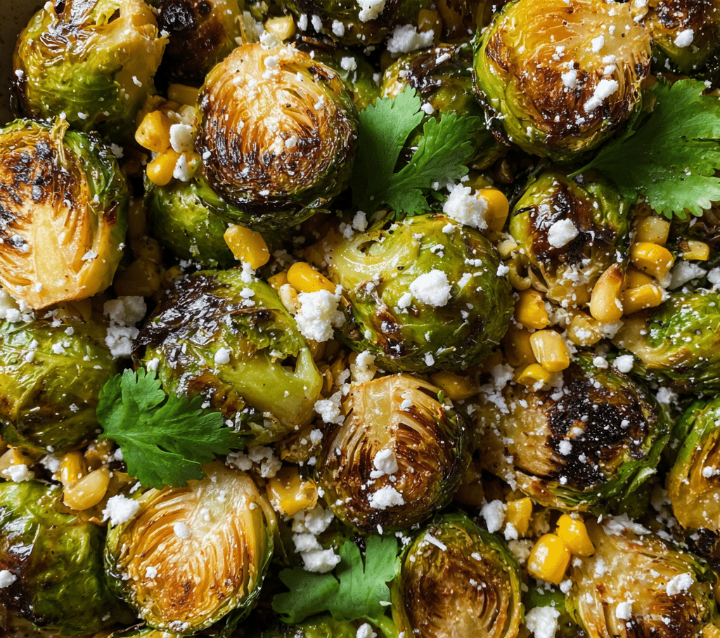 Street Corn Brussels Sprouts Recipe