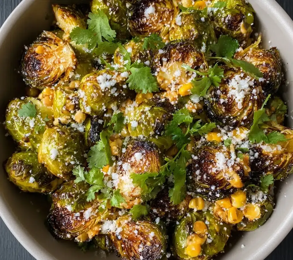 Street Corn Brussels Sprouts Recipe