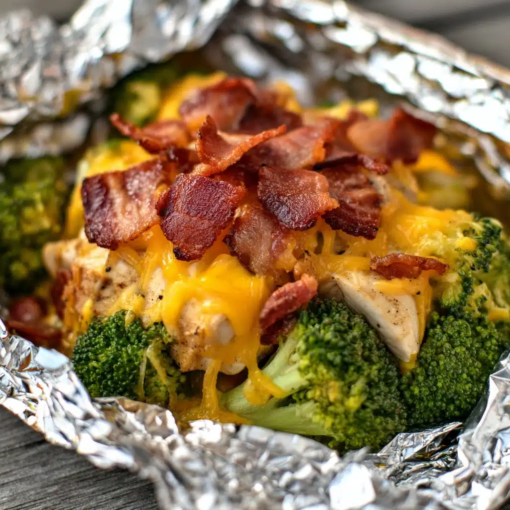 Chicken Bacon Ranch Foil Packets Recipe - Recipe Image