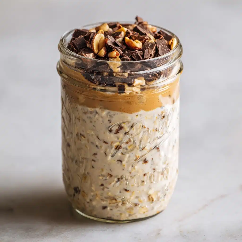 Snickers Overnight Oats Recipe - Recipe Image