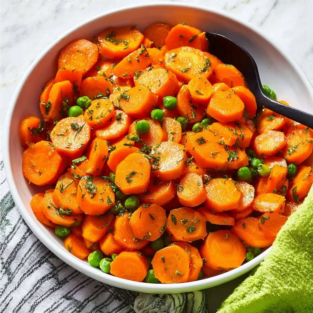 Honey Mustard Carrots and Peas Recipe - Recipe Image