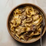 Gorgonzola Truffle Cream Sauce with Mushrooms Recipe