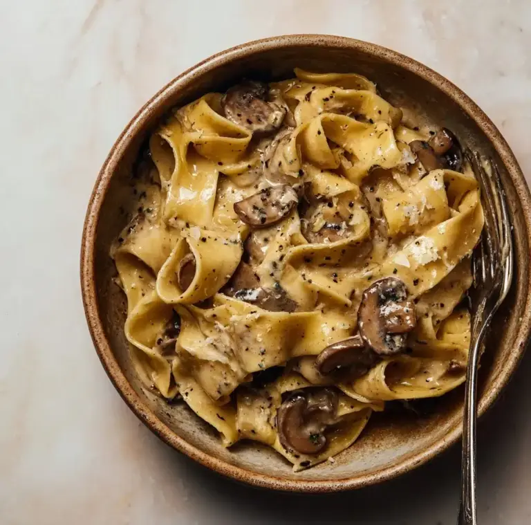 Gorgonzola Truffle Cream Sauce with Mushrooms Recipe
