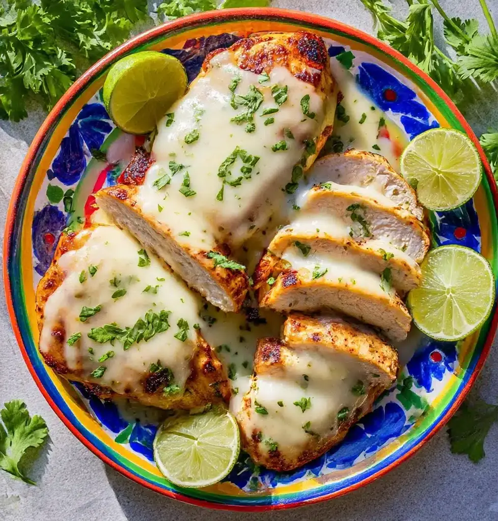 Grilled Salsa Verde Chicken with Pepper Jack Recipe
