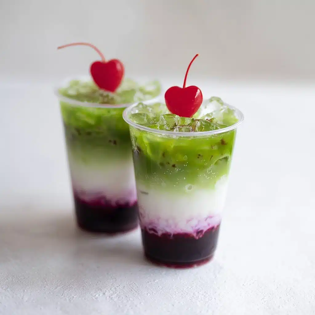 Cherry Vanilla Matcha Latte Recipe - Recipe Image