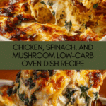Chicken, Spinach, and Mushroom Low-Carb Oven Dish Recipe