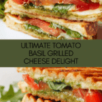 Tomato Basil Grilled Cheese Sandwich Recipe