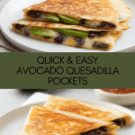 Mini Fold-Over Avocado Quesadilla Pockets Recipe