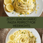 Creamy Lemon Garlic Pasta Recipe