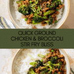 Ground Chicken and Broccoli Stir Fry Recipe