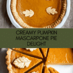 Pumpkin Mascarpone Pie Recipe