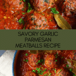 Garlic Parmesan Meatballs Recipe